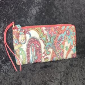 HOBO Multicolor Paisley Clutch